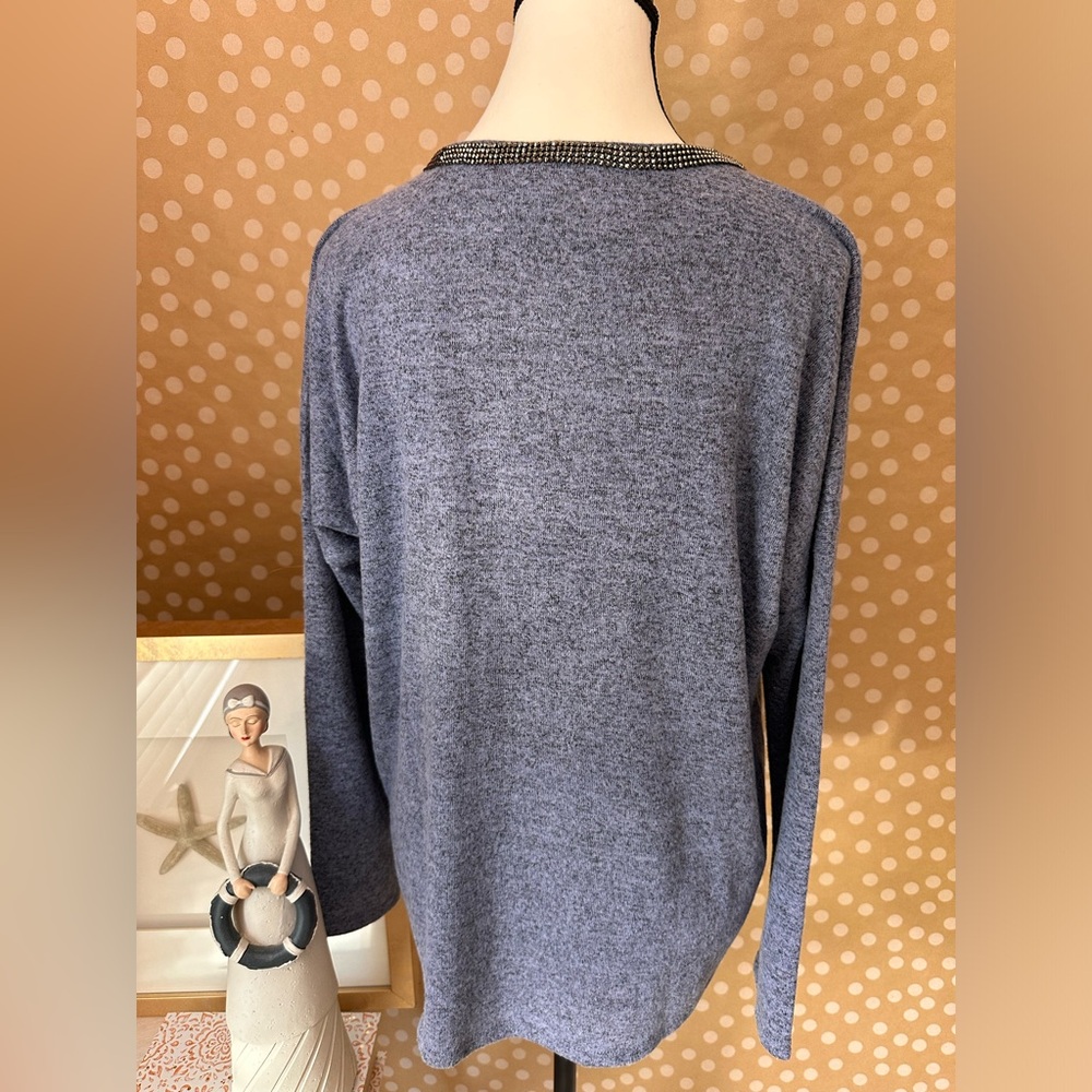 Jennifer Lopez Pullover Blouse Long Sleeve L - Picture 3 of 14